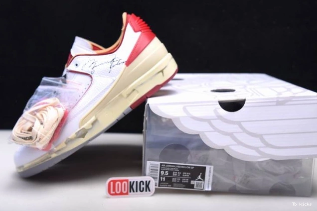 Reps TBK Jordan Retro White Red Off-White SP Low DJ4375-106 2 0812